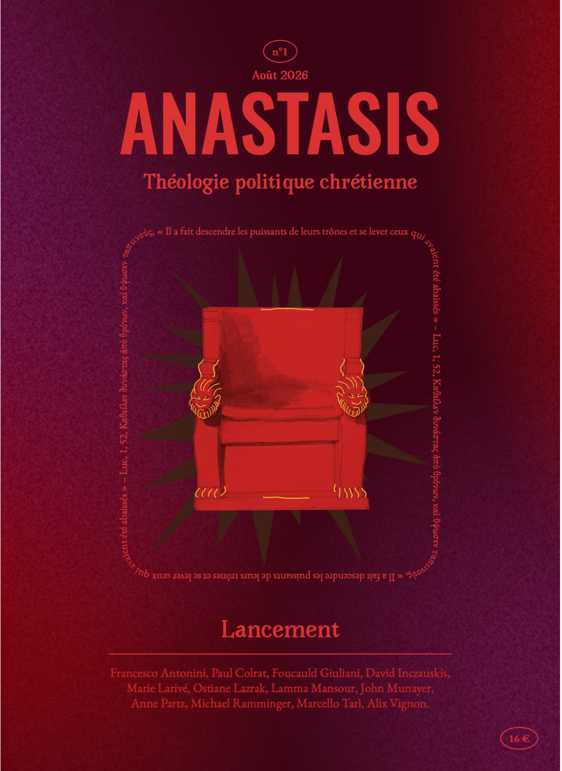 Couverture de la revue Anastasis